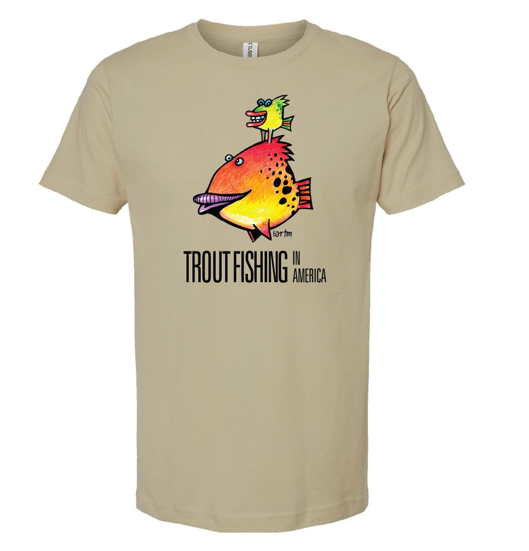 Standing Tall Adult T-shirt – Trout Fishing in America
