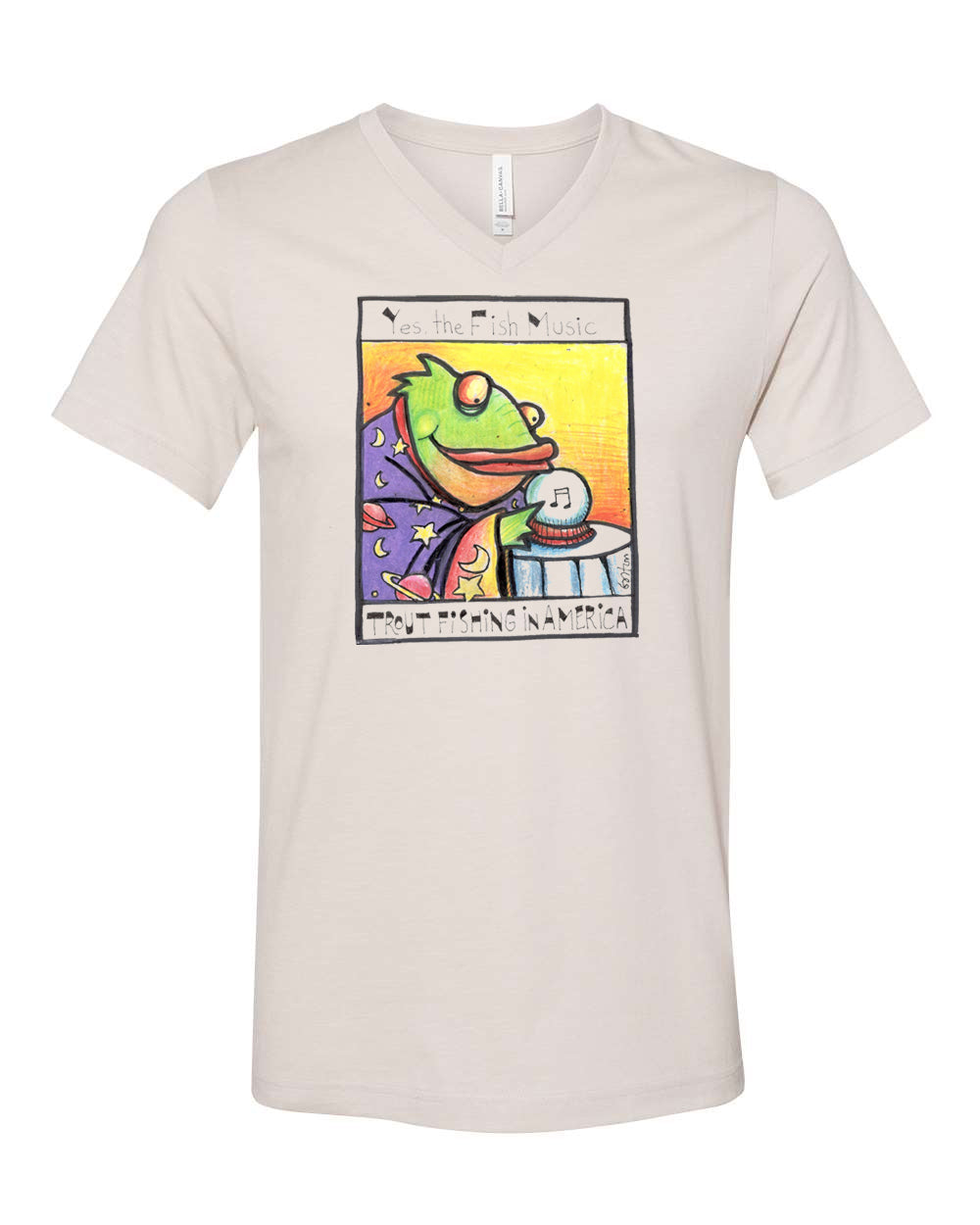 Yes, The Fish Music V-neck shirt